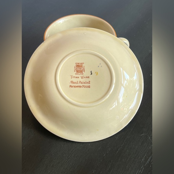 VTG Adams English Titianware Teacup and Saucer 1649. Price Per Set. 6 Sets Avail - Picture 8 of 10